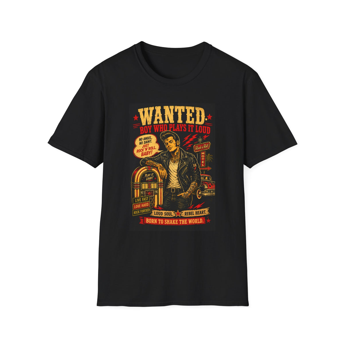 Wanted Boy Who Plays It Loud – T-Shirt
