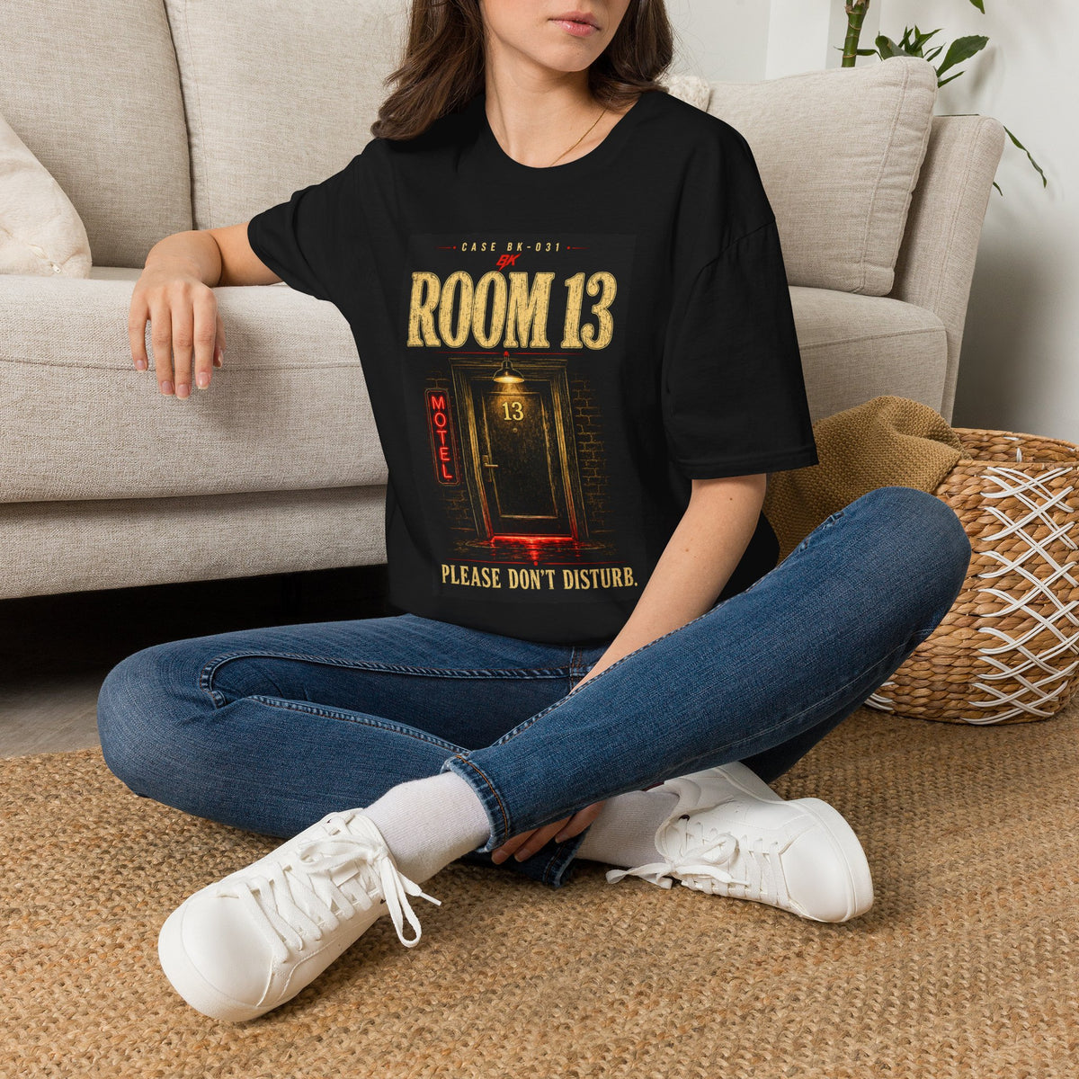 Room 13 Motel T-Shirt | Noir Horror Graphic Tee | Vintage Motel Shirt | Dark Aesthetic Unisex Tee | Do Not Disturb Shirt