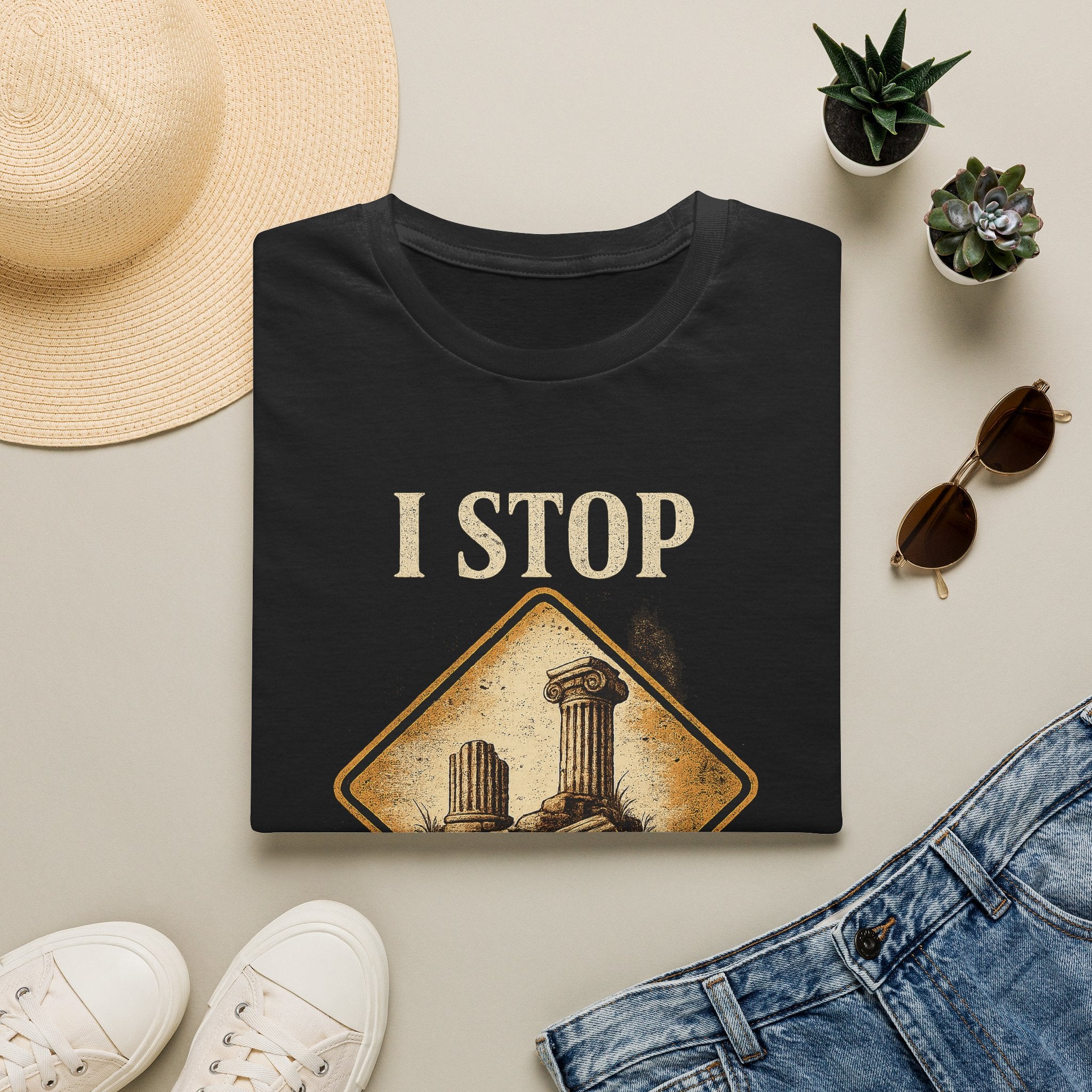 I Stop For Ruins Tote Bag, Archaeology Gift, Ancient Rome Canvas Bag, History Lover Tote, Archaeologist Gift, Museum shirt
