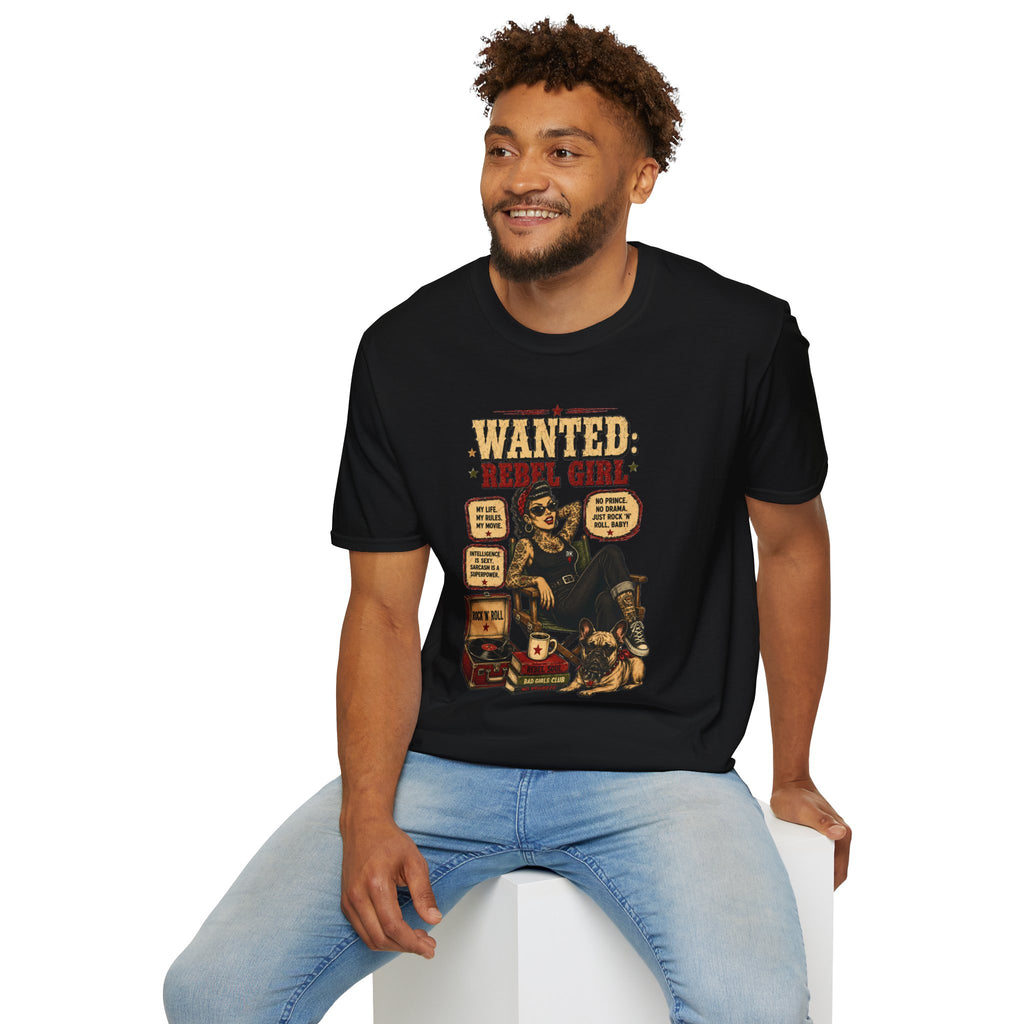 Wanted Girl Vintage Poster T-Shirt | Retro Rockabilly Zombie Pinup Tee