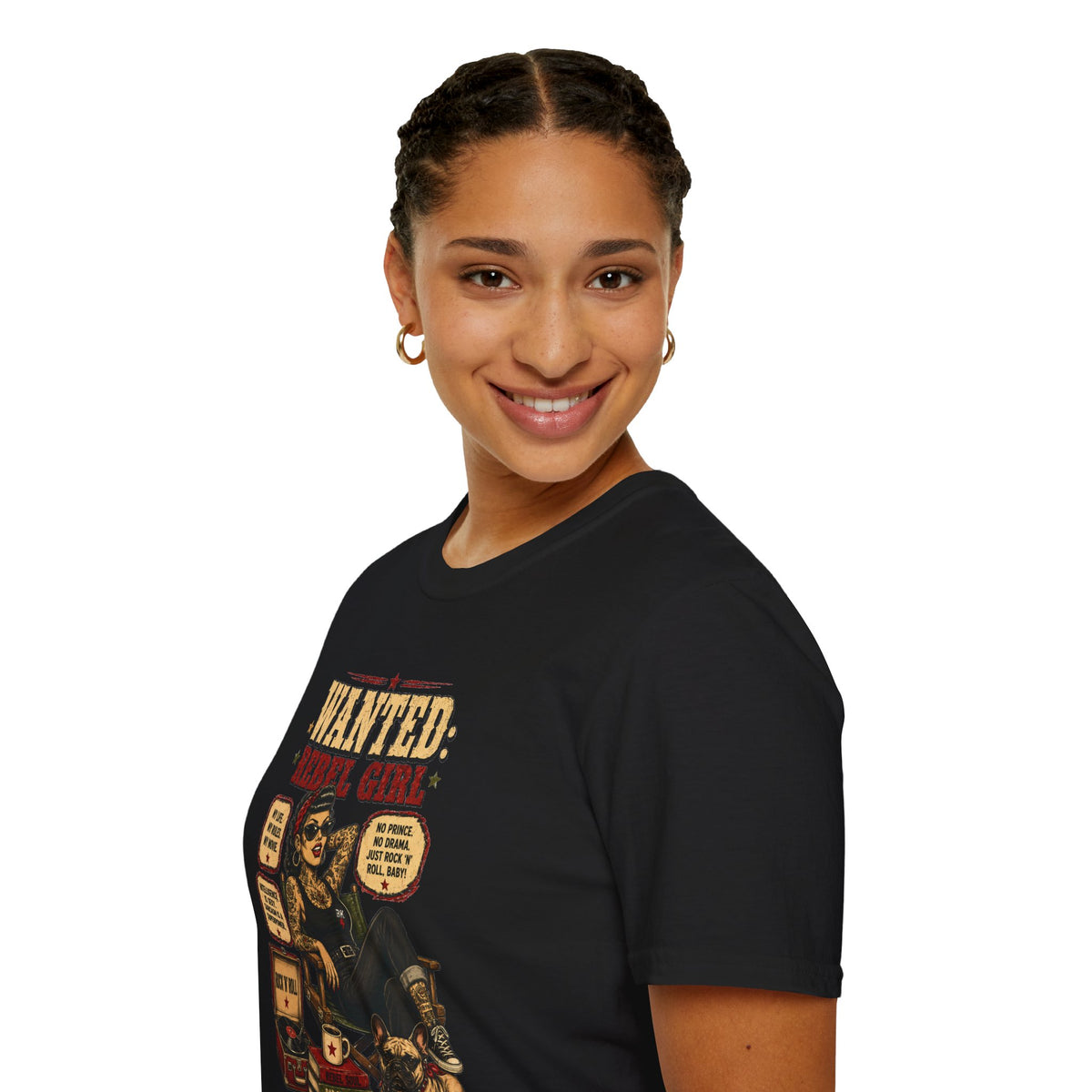 Wanted Girl Vintage Poster T-Shirt | Retro Rockabilly Zombie Pinup Tee