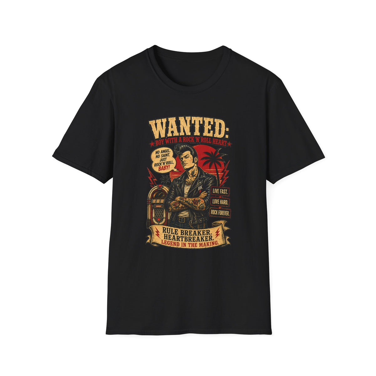 Wanted Boy – Rockabilly Zombie T-Shirt