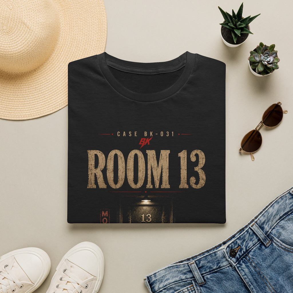 Room 13 Motel T-Shirt | Noir Horror Graphic Tee | Vintage Motel Shirt | Dark Aesthetic Unisex Tee | Do Not Disturb Shirt