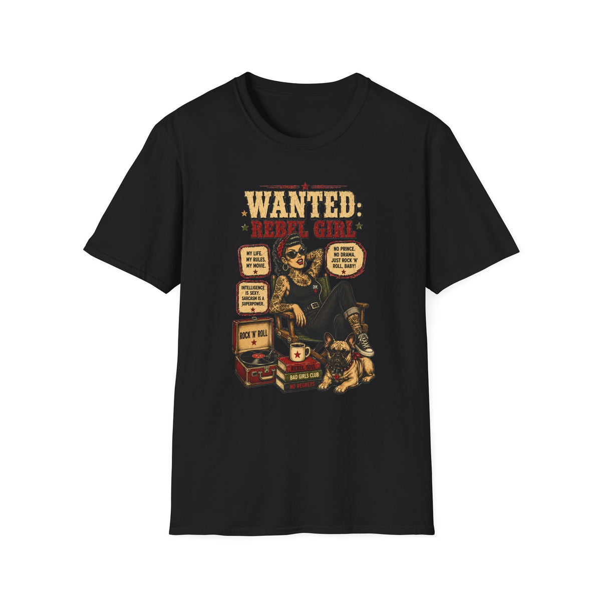 Wanted Girl – Vintage Poster T-Shirt