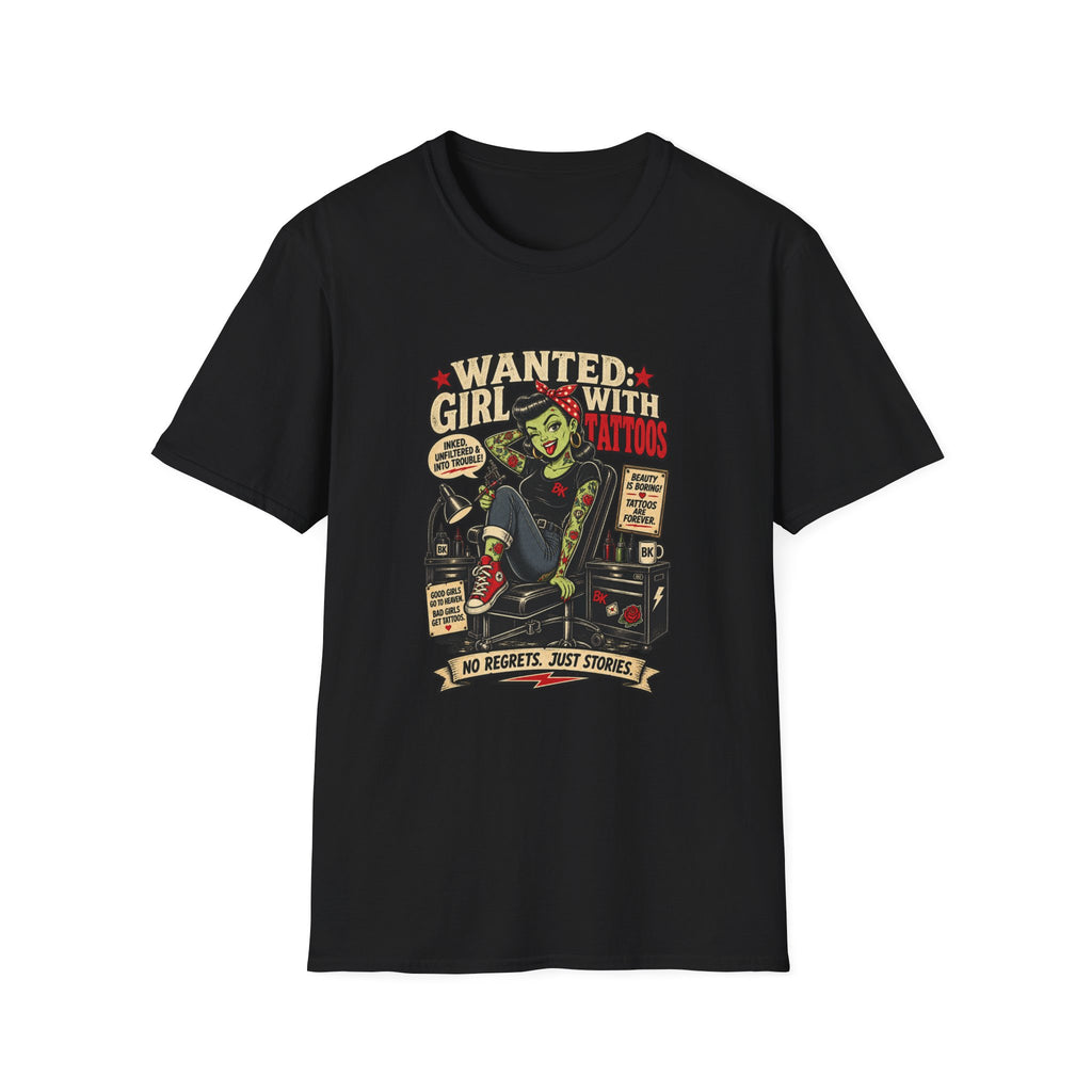 Wanted Girl With Tattoos – T-Shirt