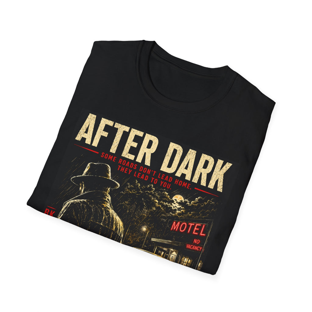 After Dark T-Shirt | Noir Motel Graphic Tee | Vintage Detective Shirt | Retro Car Graphic | Dark Aesthetic Unisex Tee
