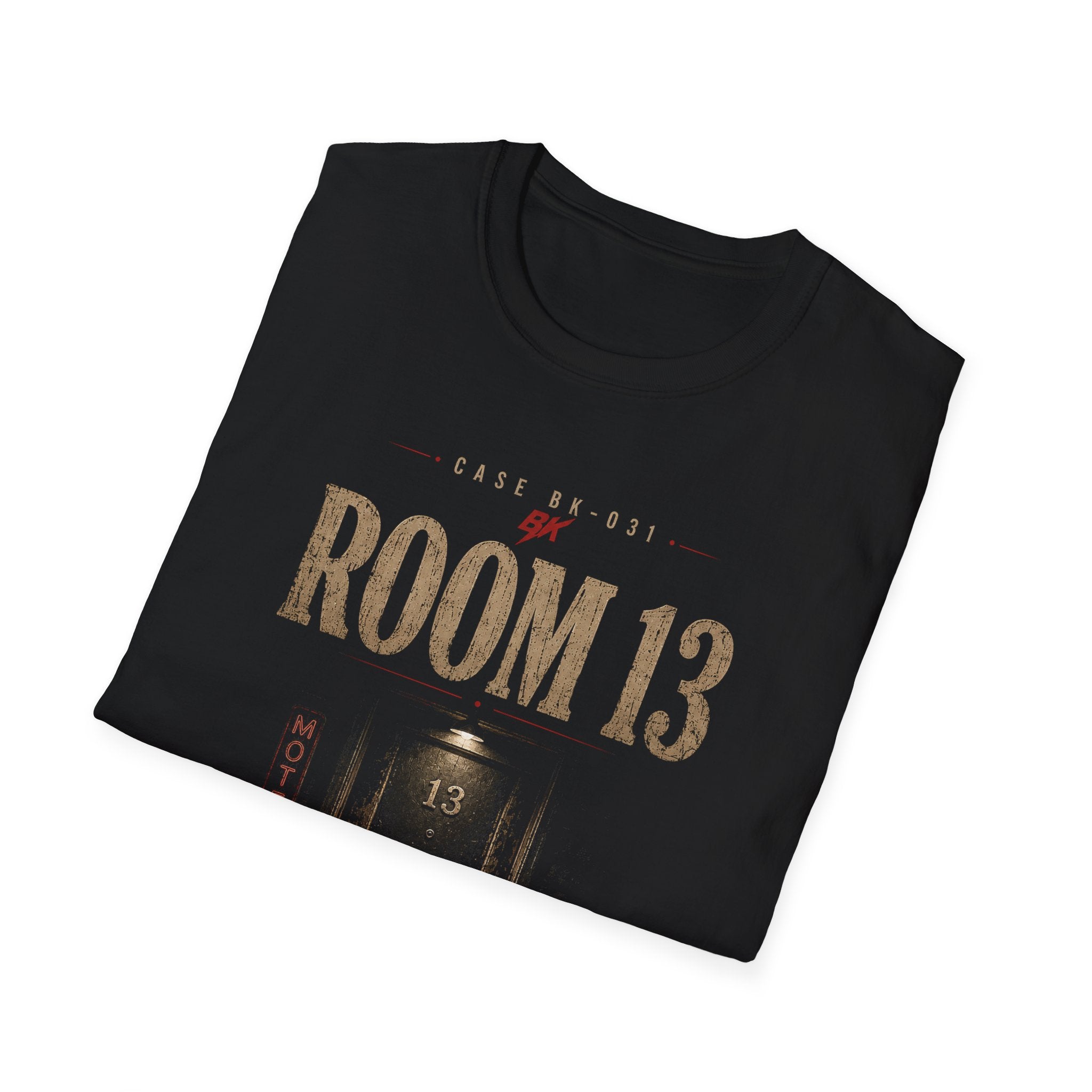Room 13 Motel T-Shirt | Noir Horror Graphic Tee | Vintage Motel Shirt | Dark Aesthetic Unisex Tee | Do Not Disturb Shirt