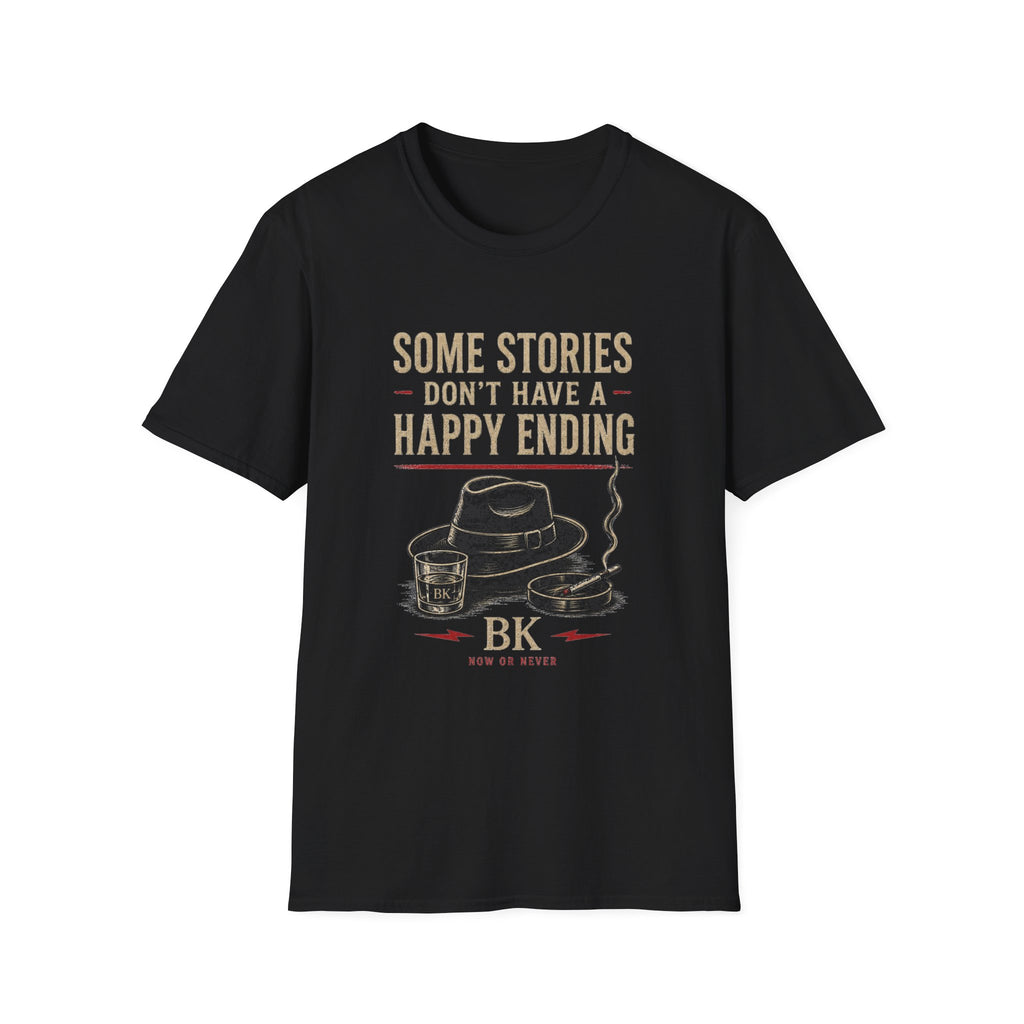 Some Stories Don't Have a Happy Ending T-Shirt | Vintage Camera Quote Tee