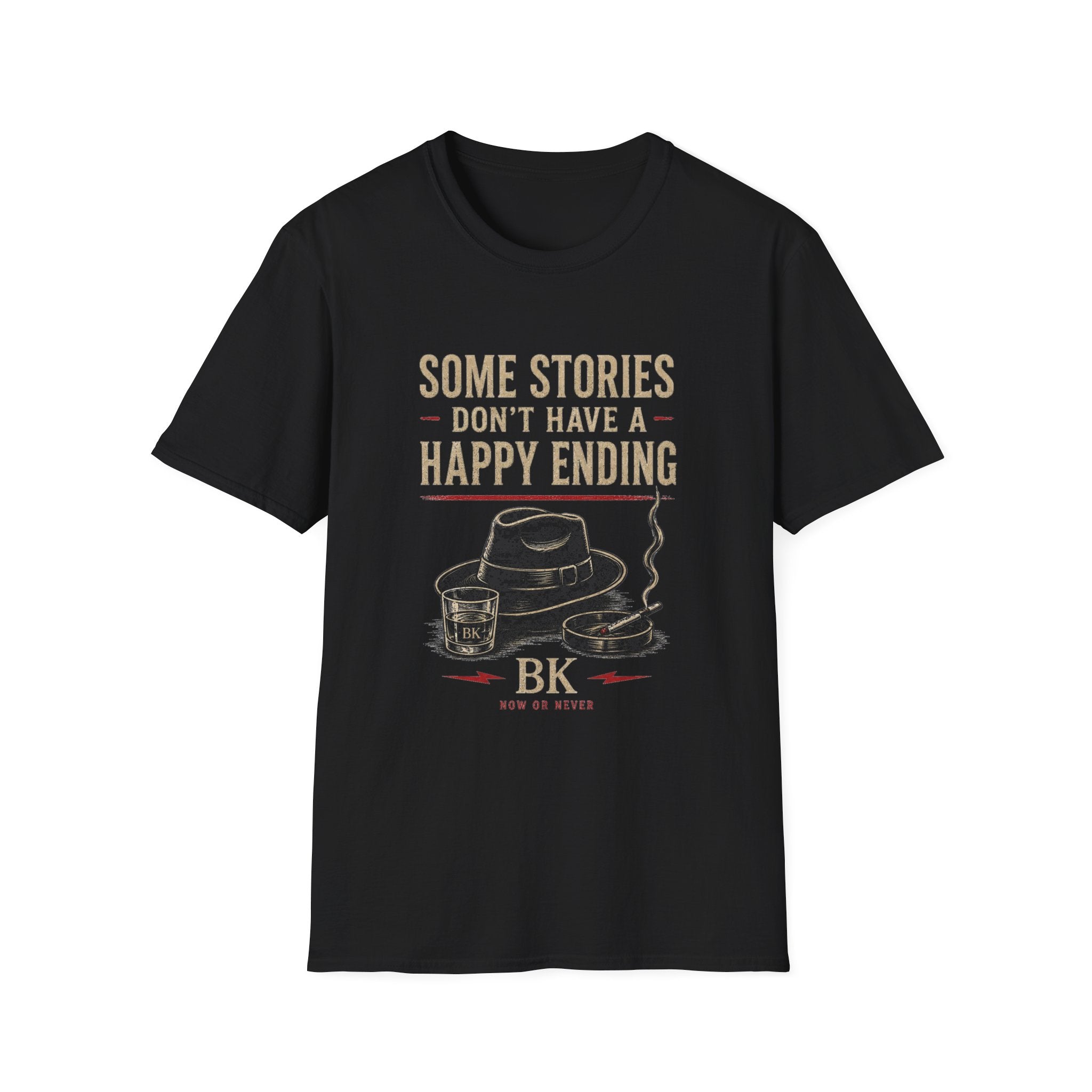 Some Stories Don't Have a Happy Ending T-Shirt | Vintage Camera Quote Tee