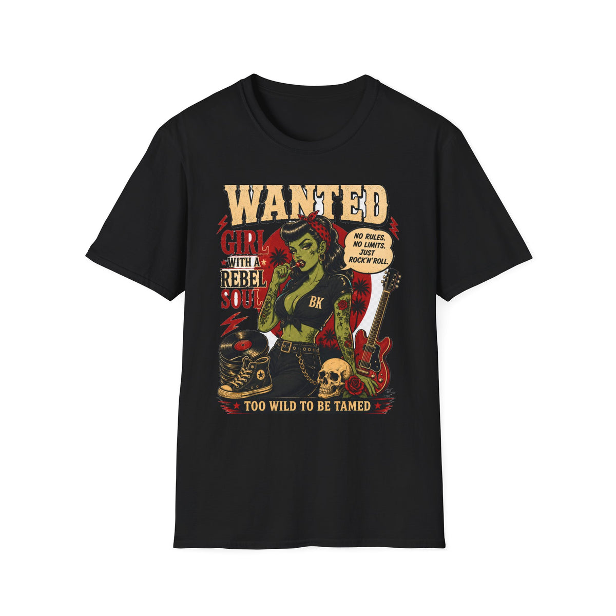 Wanted Girl With Rebel Soul – T-Shirt