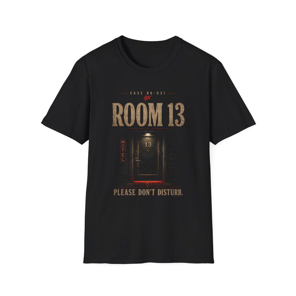 Room 13 Motel T-Shirt | Noir Horror Graphic Tee | Vintage Motel Shirt | Dark Aesthetic Unisex Tee | Do Not Disturb Shirt